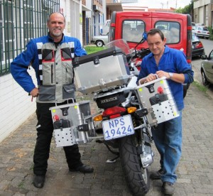 Steve and I after work on the Big Fella was successfully Completed...