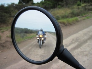 Rear View Mirror Rear View Mirror... Jock catches me coming up at speed...