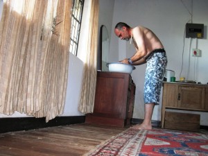 Washing up... Cowboy Style