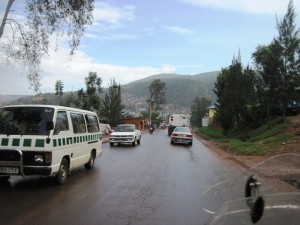 A wet welcome to Kigali...