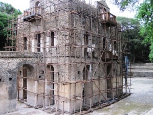 Emperor Fasilidis Home above the bathing pool...