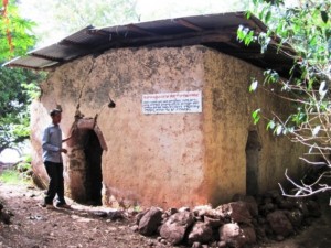 The entrance to the prison used to punish the hard of hearing...