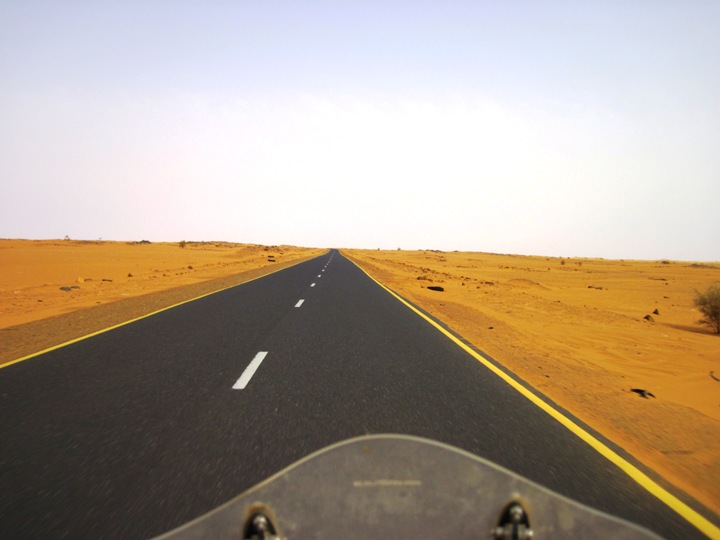 And then there was light... Back into the sweltering desert...