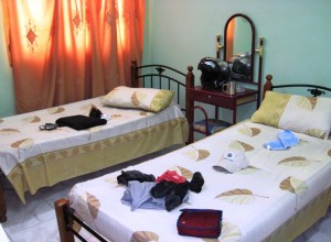 My room at the Al Shaeed Hotel... The chair could have been bigger...