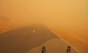 Visibility could have been better... The Haboub shuts out the sun...