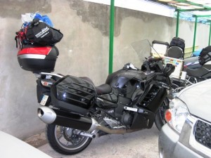How not to load your bike for a long trip...
