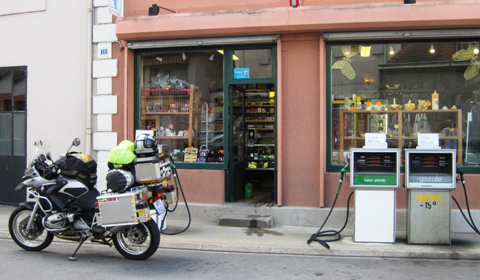 5. One of the strangest service stations I have ever seen...and the most expensive at €11.55 per litre...!!