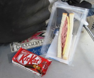 Have a break... Have a....large ham and cheese sandwich...!!