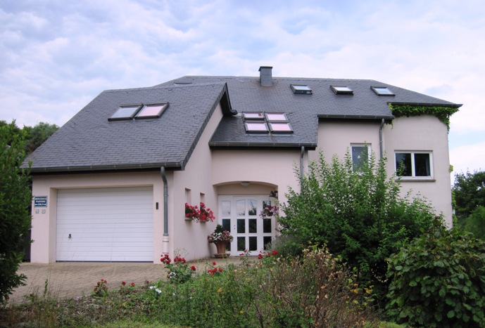 Simon's house in Steinsel, Luxembourg...