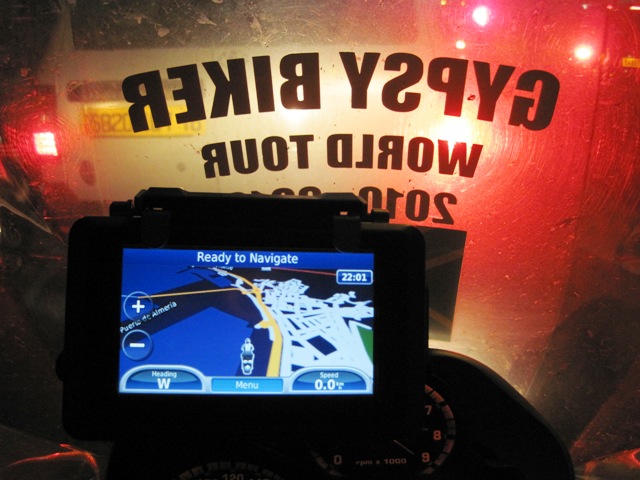 The Garmin Girl was ready, but was the Gypsy Biker...