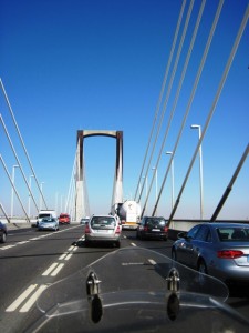 The bridge over the Guadalquivir River in Seville...