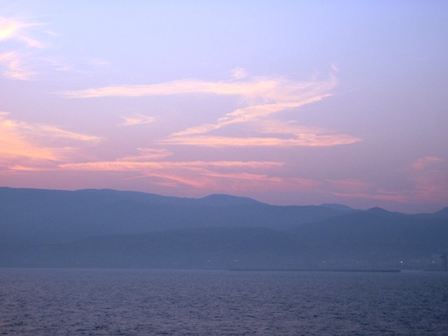 The ferry nears the shores of Spain, and I saw that Zorro had preceded my arrival...