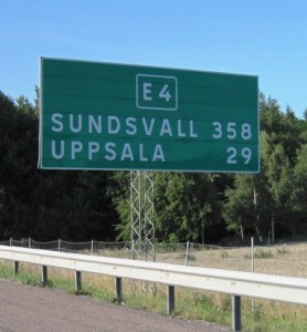 12. At 7.00pm, Sundsvall seemed like a bridge too far, so we stopped off in Upsalla...