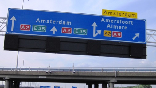 13. After a longish day, we were almost in Amsterdam...