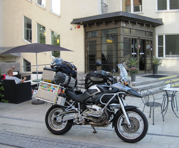 13. The Big Fella takes pride of place outside the Park Inn...