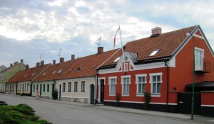 19. Row of houses in the old section of town...