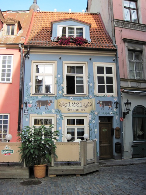 8. Some of the buildings have been restored on the sight of the original ones... The foun dations and walls of this house date back to 1221...!!