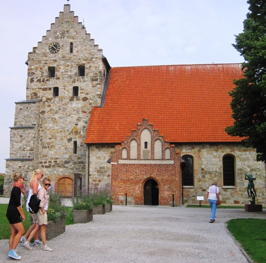 8. The blonde brigade visit this old church in the town centre...