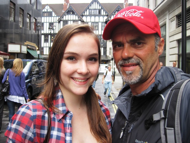 My Darling Little Girl... Meeting Robyn in Oxford Street, London...