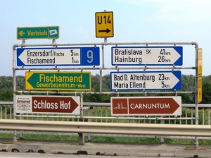 1. I have a feeling that traffic backs up here, while drivers take the time to read all the directions...