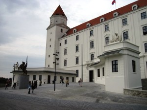 11. The enormous Bratislava Castle is in the process of being renovated...