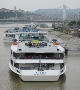 11. This tourist barge was moored on the Danube...