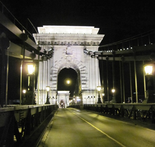 14. The Chain Bridge over the Danube...