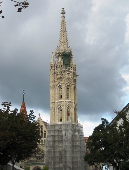 4. Matthias Church with its massive Gothic Tower, is currently being renovated...
