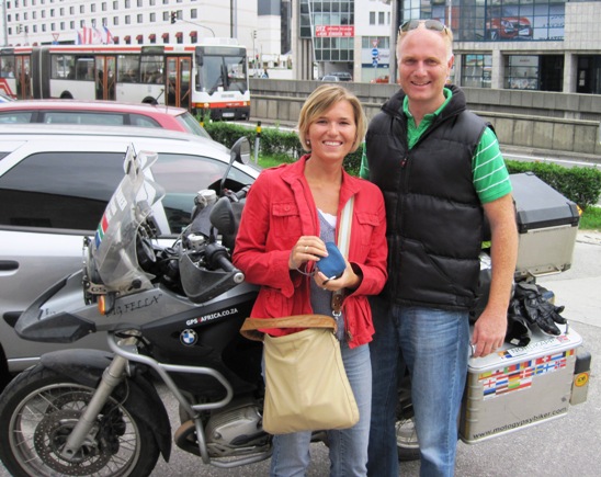 6. I met this couple on the streets of Bratislava, while searching for a hotel... It was great to hear a South African accent again...!!