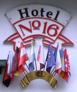 7. The hotel emblem...