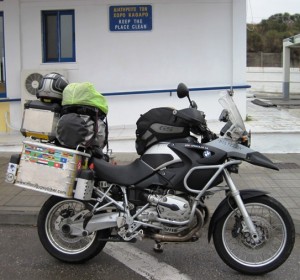 3. Parked at the border while I take a break...