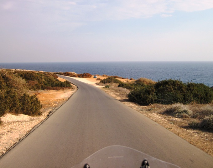 10. A narrow road leads down to the little coves and their beaches...