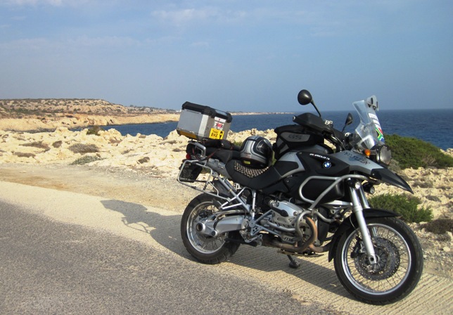 12. Parked over the bay where sea caves attracted hikers and divers alike...