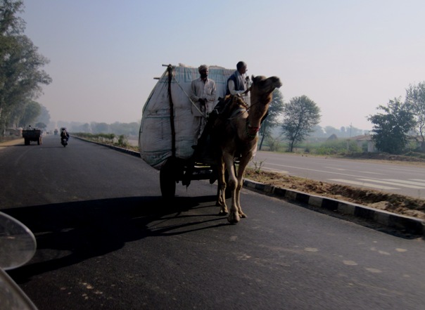 2. Isn't he on the wrong side of the road... Yeah, but he's bigger...
