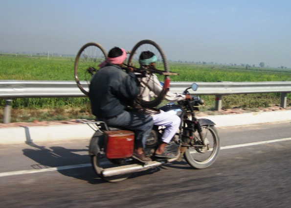 3. The guy on the back figured that this would be quicker...