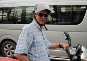 1. Willi also now sports a zany purple helmet...!!