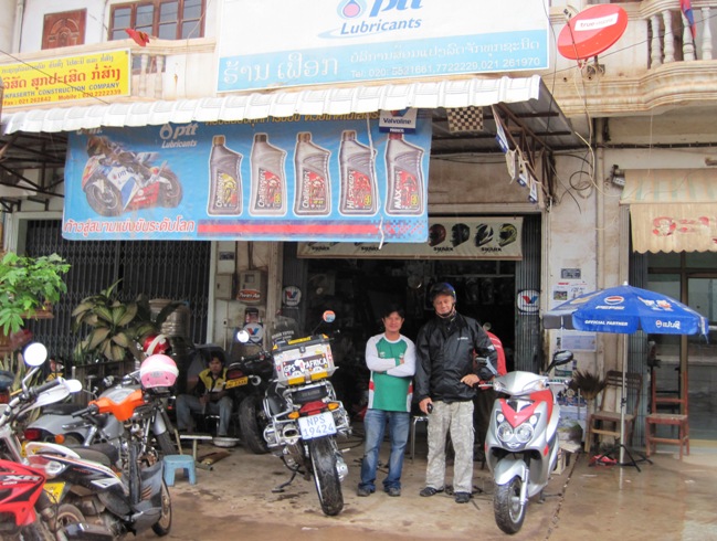 10. Willi and Fuark pose outisde his busy little workshop