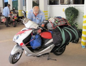 2. Willi loads Little Red to continue his journey...