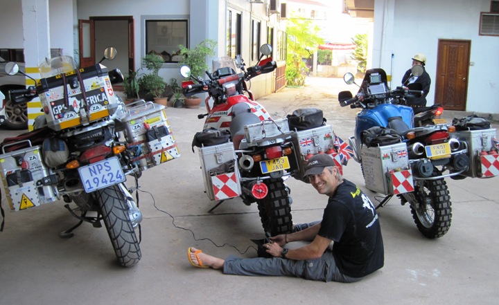 5. Then we prepped the bikes and got the tyres pressures up to where we wanted them...