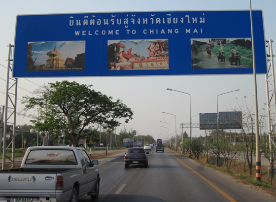 6. Late afternoon and we reach the outskirts of Chiang Mai...