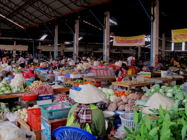 6. The market was one of the biggest I had seen since Istanbul... This was the fresh produce section...