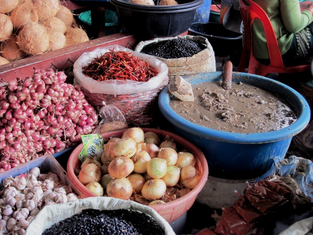 8. We weren't sure about the bowl of brown stuff... The smell alone had us moving swiftly along...