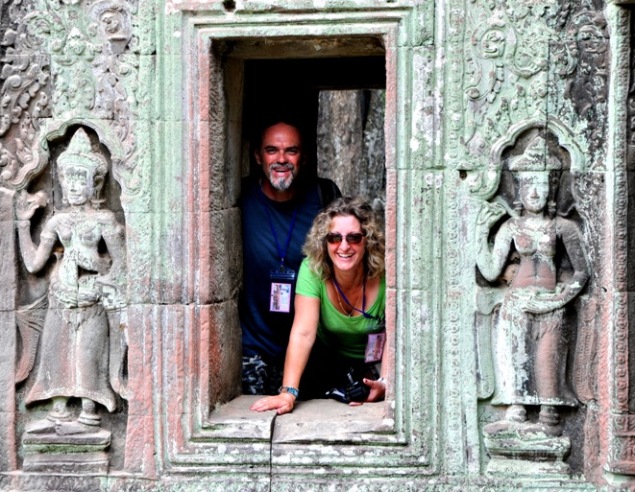 13. Chenty and I explore the ruins...