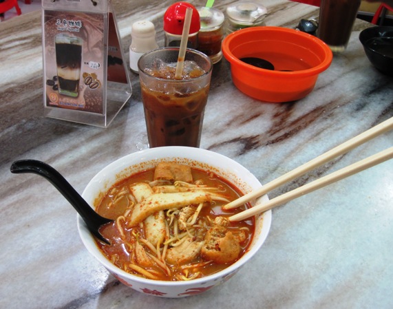 5. A tasty dish of curried noodles did the trick...