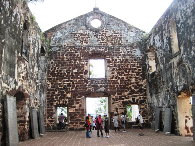 6. Dutch gravestones line the walls of St. Paul's Church...