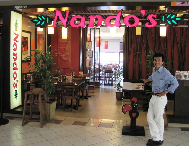 6. Proudly South African... Rory was a bit sceptical when I told him that Nando's was an SA franchise...!!