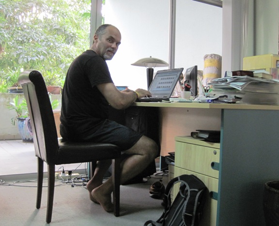 7. Johor Bahru HQ... Rory's office where all the hard work gets done...!!