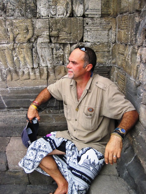 18. Resting during our hike to the top...