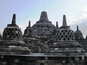 22. The largest and central stupa at the very centre of the monument...