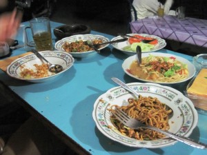 25. Our traditional Javanese meal, spicier than what we were used to in Bali...